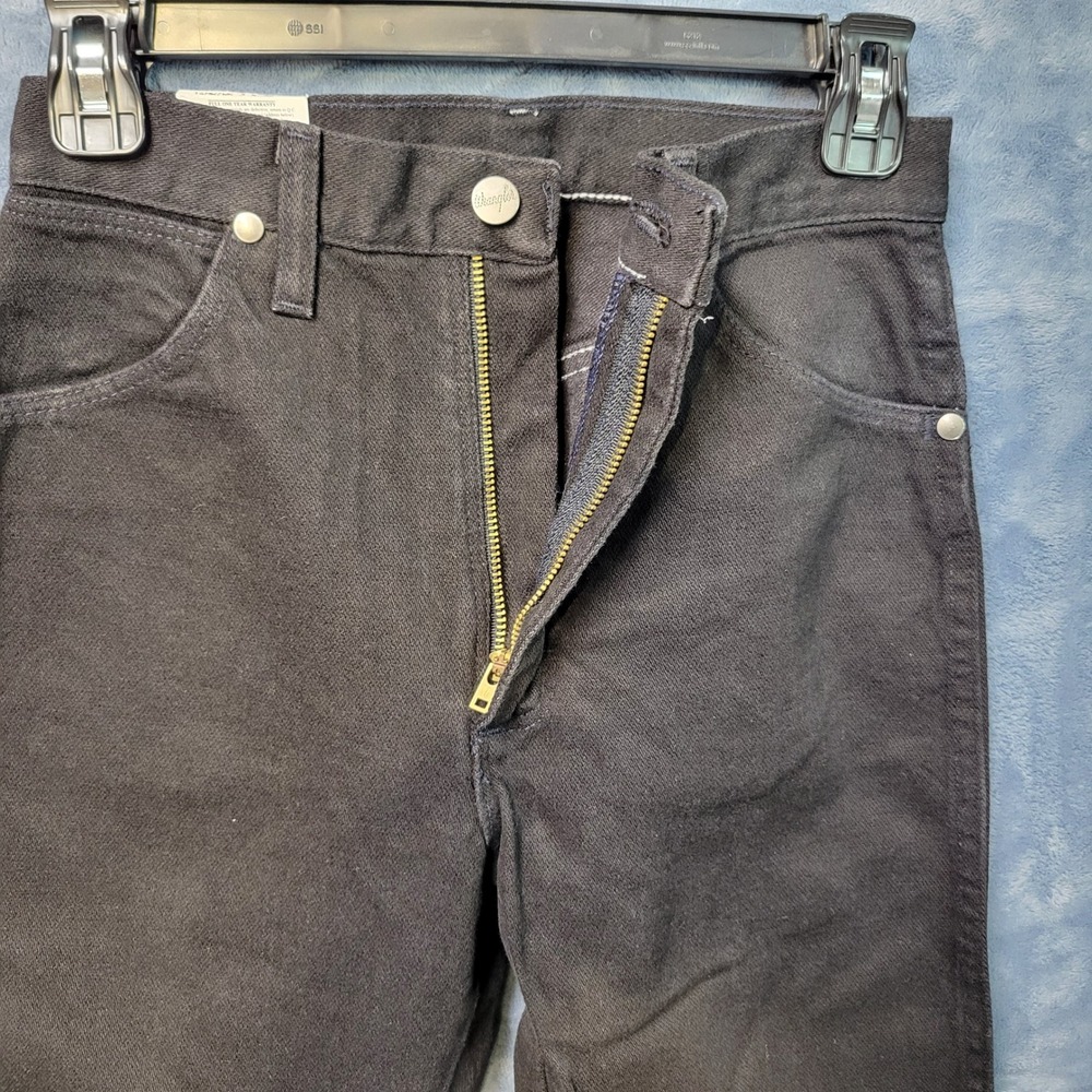 Wrangler Cowboy Cut Slim Fit Jeans Mens 3 x 32 Black Denim NWT Made in USA - Picture 5 of 8